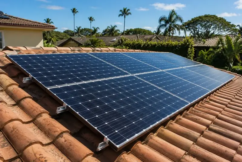 Installation de panneaux solaires à la Tremblade